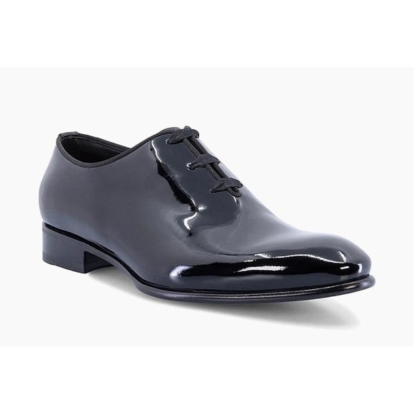 Men's Santoni patent leather Oxford's size 10 made in Italy